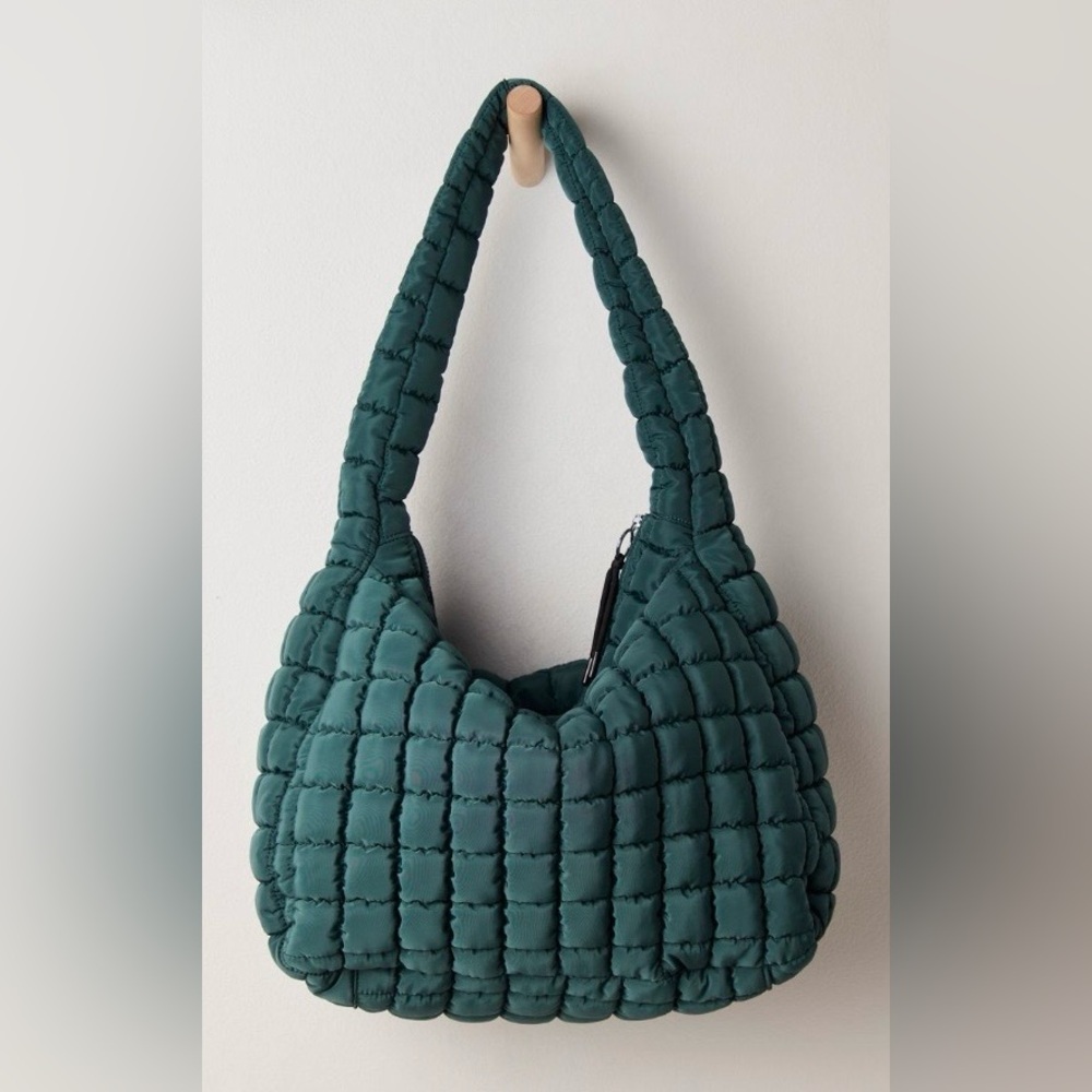 Free People Limited Edition Quilted Patch Carryall Bag in Hunter Gatherer! - Picture 5 of 10